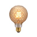 LED Light Bulb Amber Cut Glass G30 6W 400Lm E26 2200K - Cut 30A