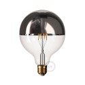 LED Light Bulb Half-Dipped Silver G40 8W 750Lm E26 2700K - Silver 40HD