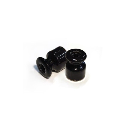 Porcelain insulator for wall system - 2 pieces - Black