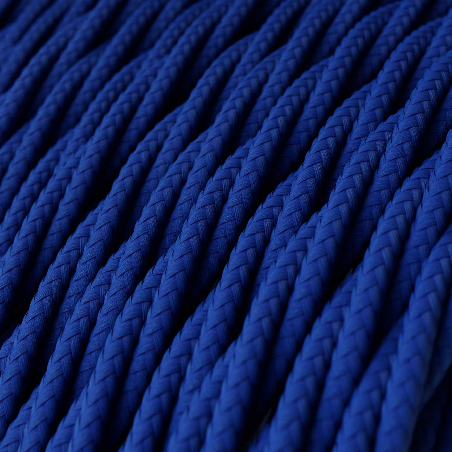 Blue Rayon covered Twisted electric cable 2x18 AWG - TM12