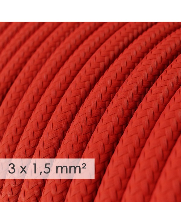 Extension Cord - Round Red Rayon RM09 - 15/3 AWG