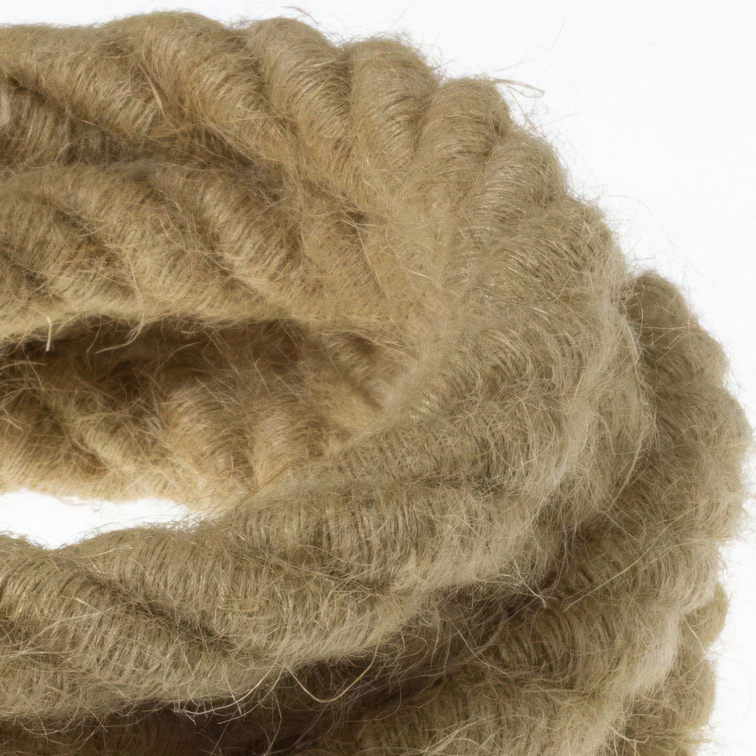 2XL Rope electrical wire 18/3 AWG wire inside. Rough Jute Fabric. 24mm.