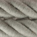 3XL Rope electrical wire 18/3 AWG wire inside. Natural Linen Fabric. 30mm.