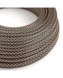 Copper Houndstooth covered Round electric cable - RR03