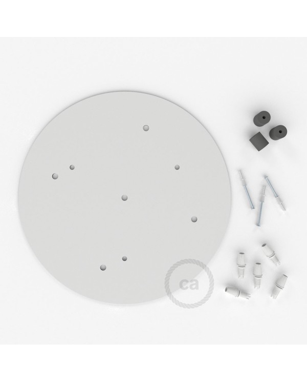 Round 13.80" XXL Ceiling Rose with 5 holes + Accessories