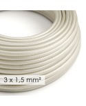 Extension Cord - Round Ivory Rayon RM00 - 15/3 AWG