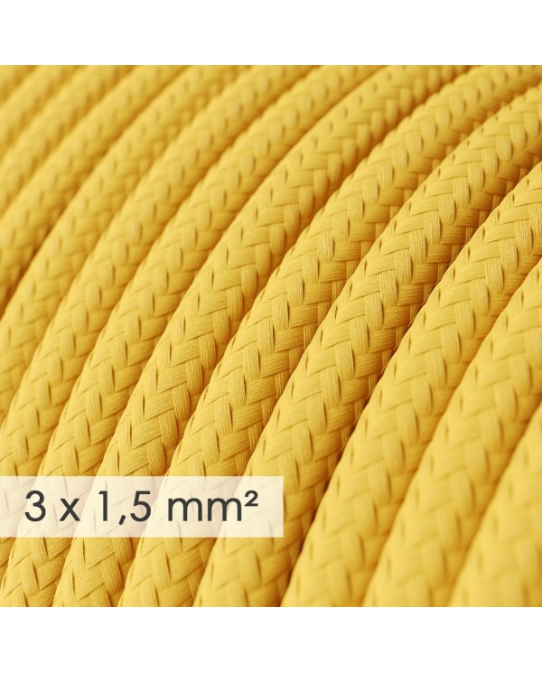 Extension Cord - Round Yellow Rayon RM10 - 15/3 AWG