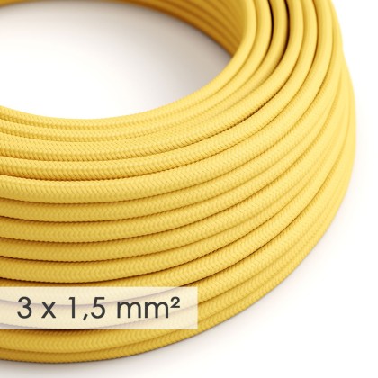 Extension Cord - Round Yellow Rayon RM10 - 15/3 AWG