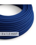 Extension Cord - Round Blue Rayon RM12 - 15/3 AWG