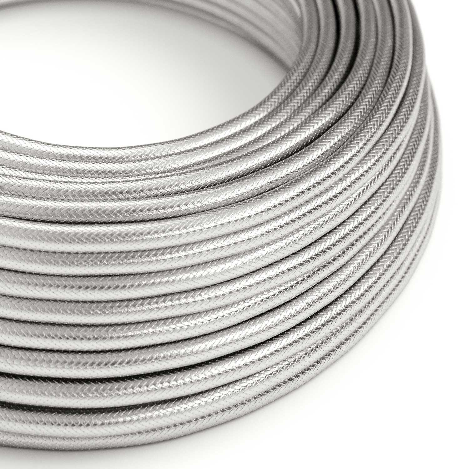 Steel Metal Braided Cord - Round 3-Wire Cable - PER FOOT