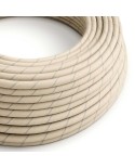 Round Electric Vertigo Cable covered by Oat Cotton and Linen ERD23