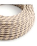 Round Electric Vertigo Cable covered by Cotton and Linen With Copper Thread ERR05