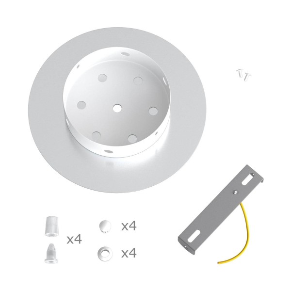 4 Holes - LARGE Round Ceiling Canopy Kit - Rose One System