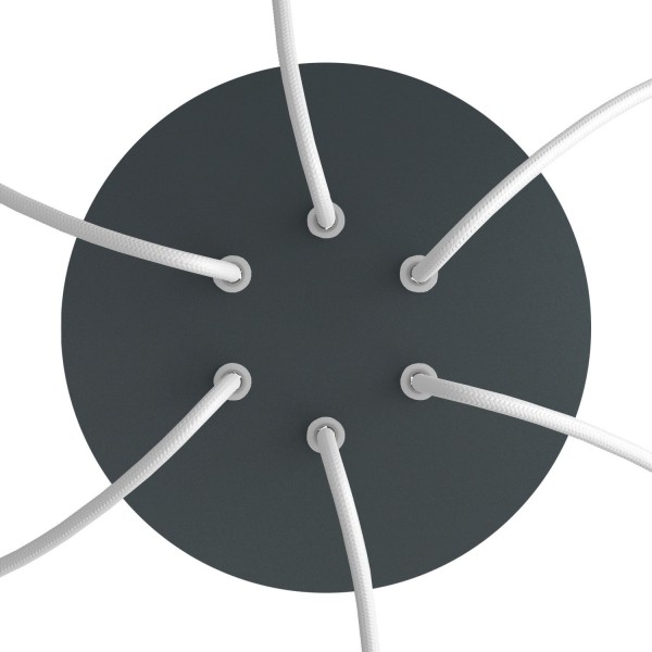 6 Holes - LARGE Round Ceiling Canopy Kit - Rose One System