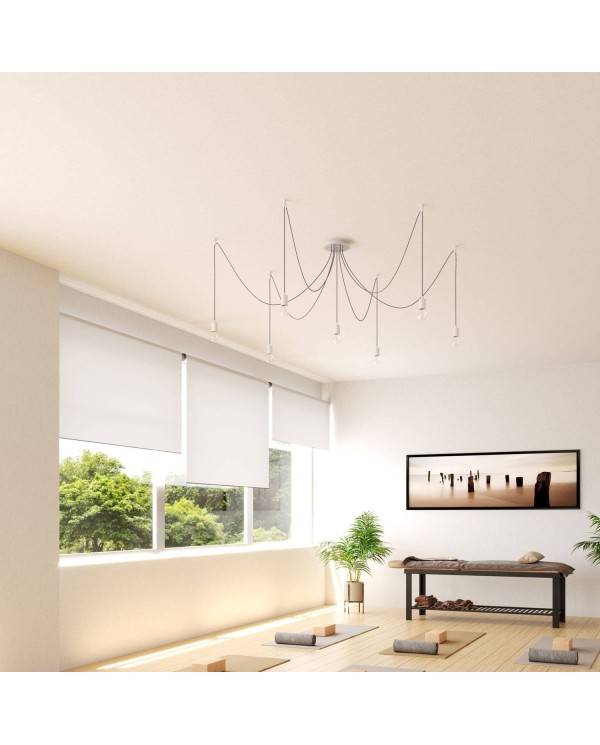 7 Holes - LARGE Round Ceiling Canopy Kit - Rose One System