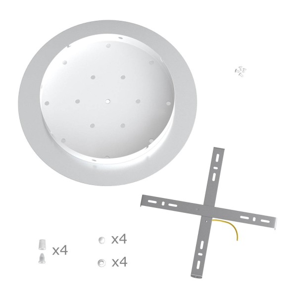 4 Holes - EXTRA LARGE Round Ceiling Canopy Kit - Rose One System