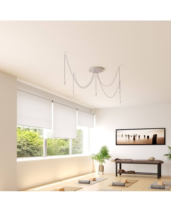 5 In-Line Holes - EXTRA LARGE Round Ceiling Canopy Kit - Rose One System