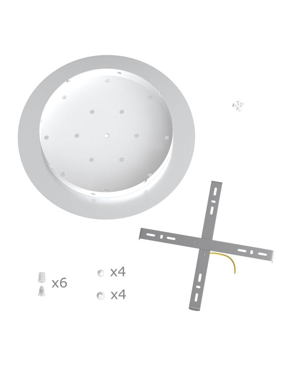 6 Holes - EXTRA LARGE Round Ceiling Canopy Kit - Rose One System