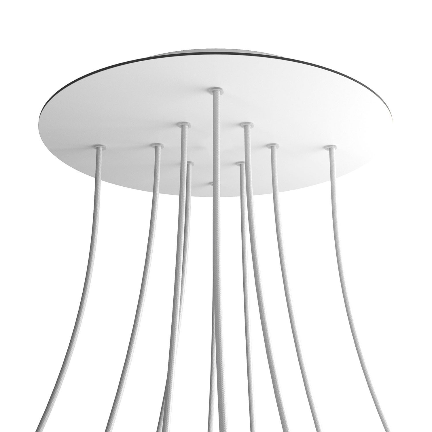 10 Holes - EXTRA LARGE Round Ceiling Canopy Kit - Rose One System