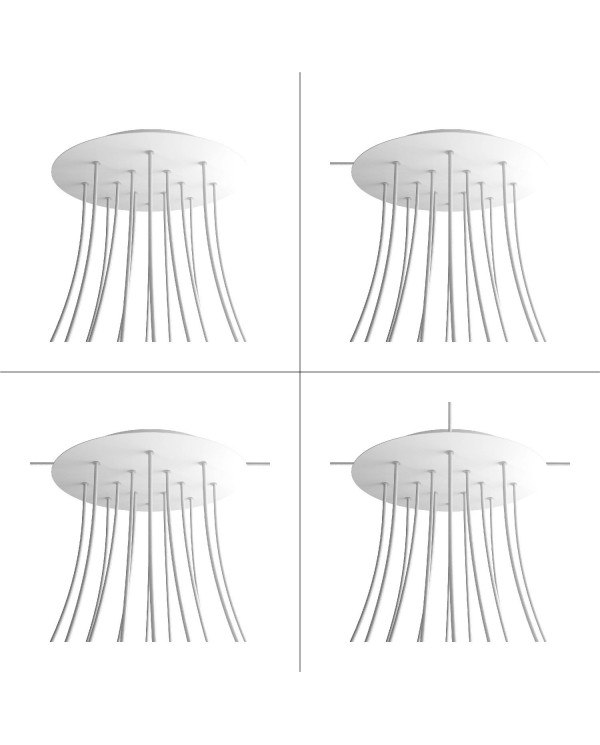 14 Holes - EXTRA LARGE Round Ceiling Canopy Kit - Rose One System