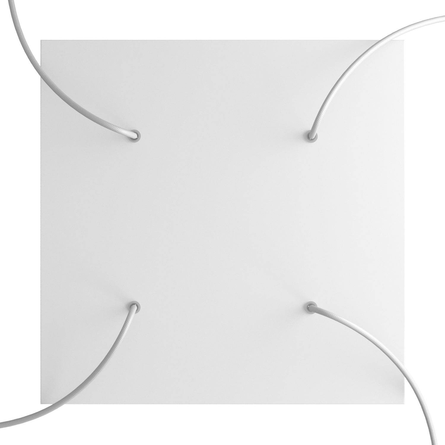 4 Holes - EXTRA LARGE Square Ceiling Canopy Kit - Rose One System