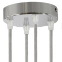 Classic 4-hole Round Metal Ceiling Canopy Kit