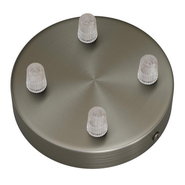 Classic 4-hole Round Metal Ceiling Canopy Kit